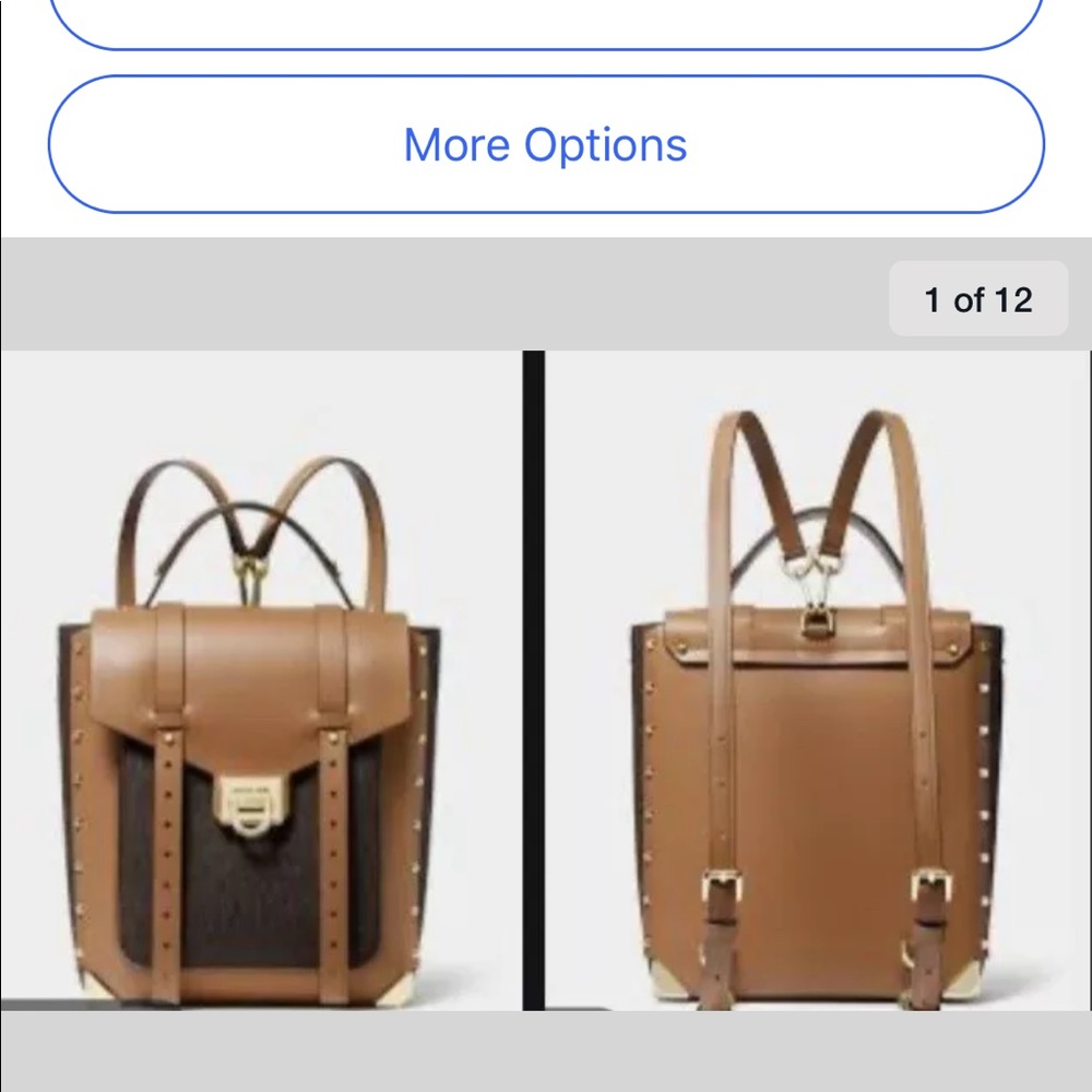 Michael Kors Manhattan Studded Backpack/Handbag